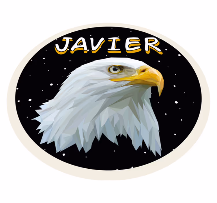 Vinyl Teppich mit Namen anpassbarer adler - TenStickers