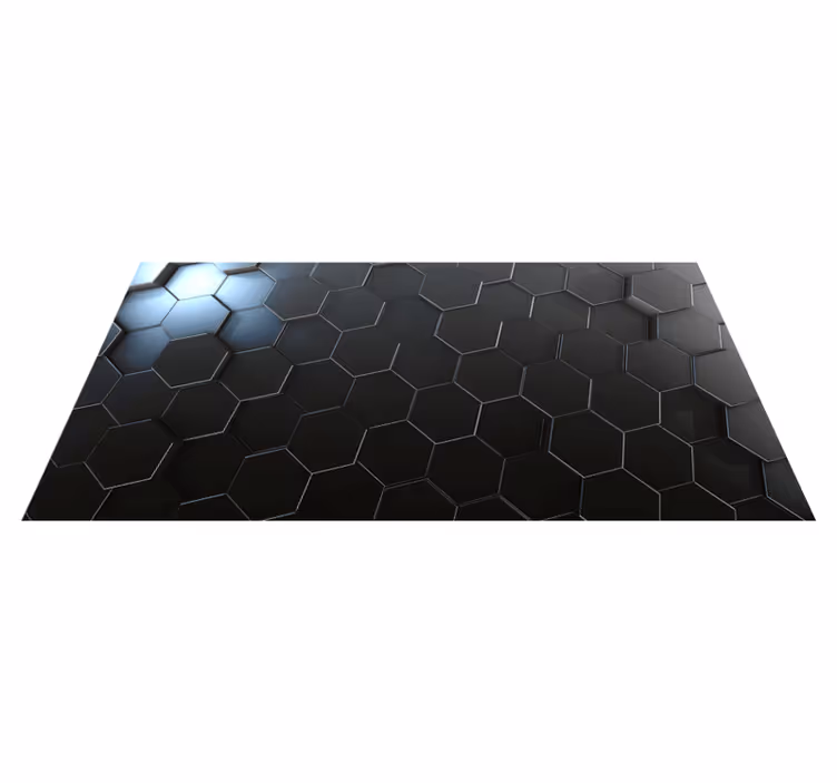 Vinylteppich geometrisch Graue geometrische ombre-platten - TenStickers