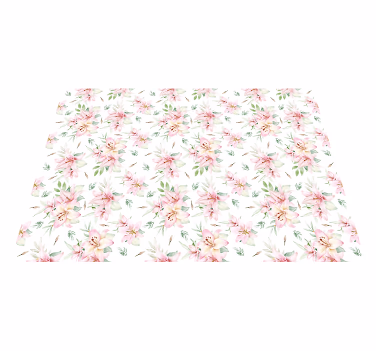 Vinyl Teppich Pflanzen blumen blüte eleganz - TenStickers