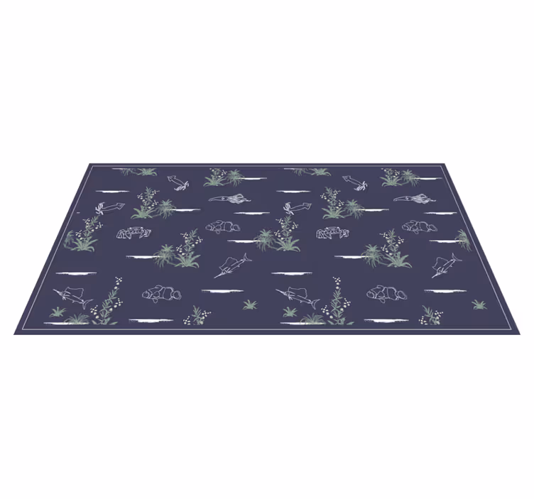 Vinyl Teppich Natur von der natur inspirierte illustrationen - TenStickers