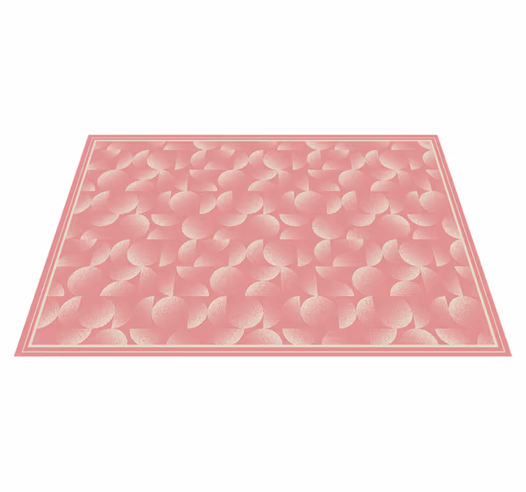 Vinyl Teppich rosa ginkgoblatt-muster - TenStickers
