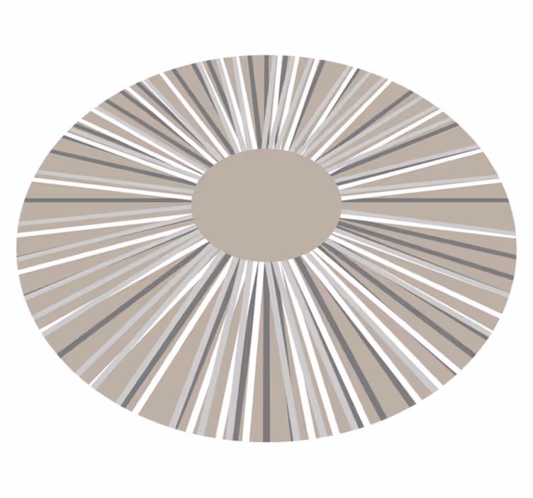 Vinyl Teppich geometrisch geometrisches burst-kreismuster - TenStickers