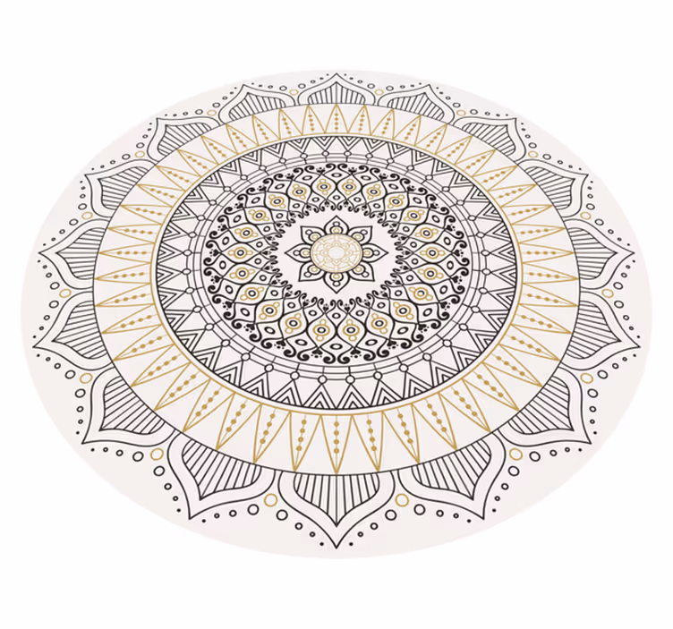 Vinyl Teppich Mandala mandala-mittelstück - TenStickers