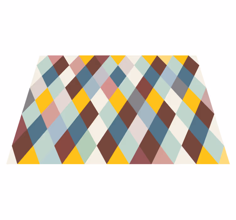 Vinyl Teppich geometrisch geometrisch gemusterter bodenbelag - TenStickers