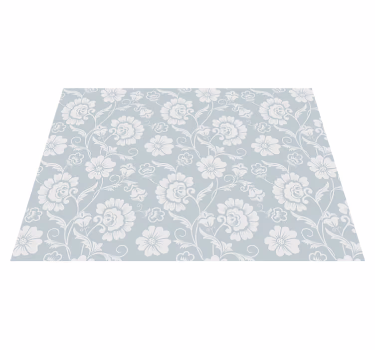 Vinyl Teppich Blumen elegantes Blumenmuster - TenStickers