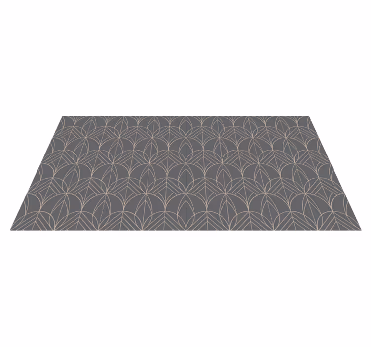 Vinyl Teppich geometrisch geometrisches graues muster - TenStickers