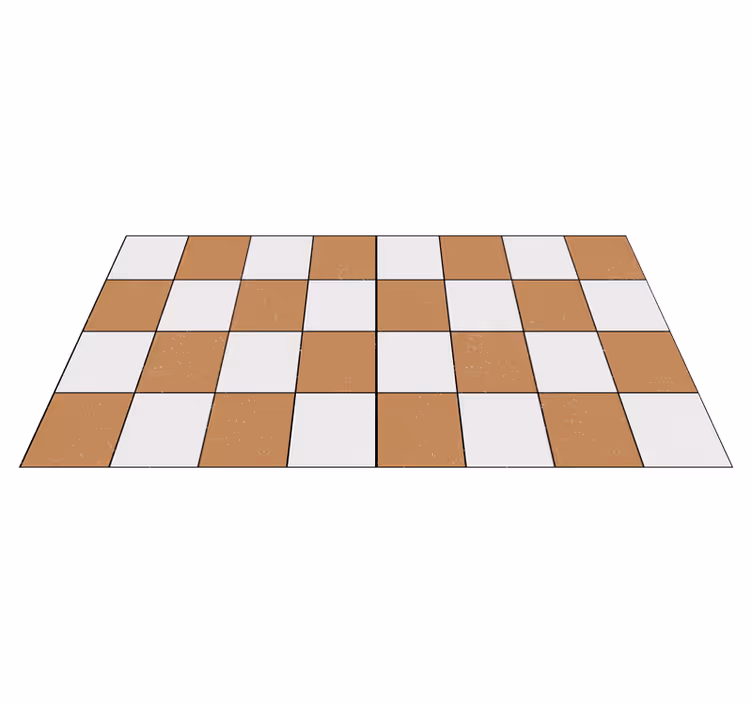 PVC Läufer Fliesenoptik checkerboard Pattern Decor - TenStickers