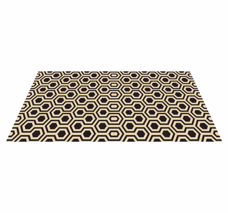 Vinyl Teppich geometrisch geometrisches Sechseckmuster - TenStickers