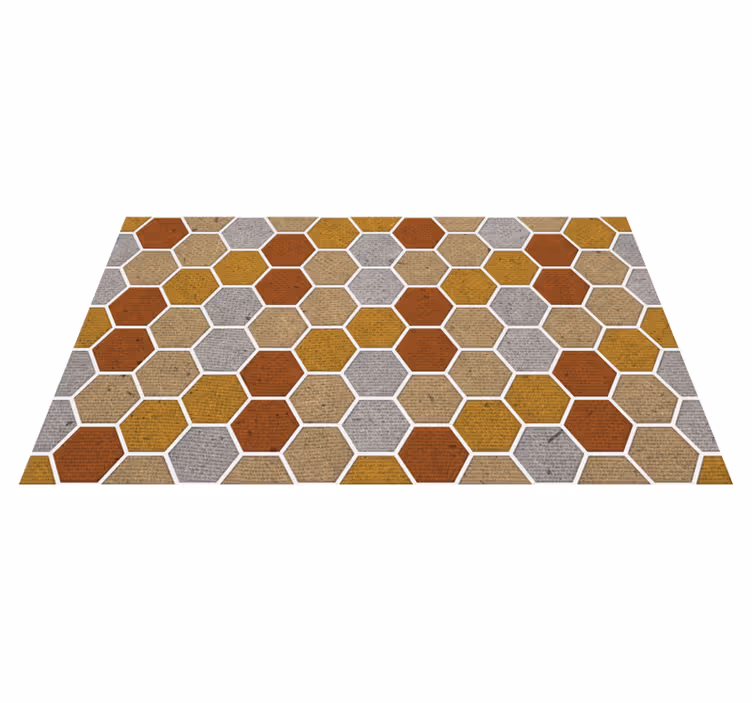 Vinylteppich geometrisch Wabenstruktur - TenStickers