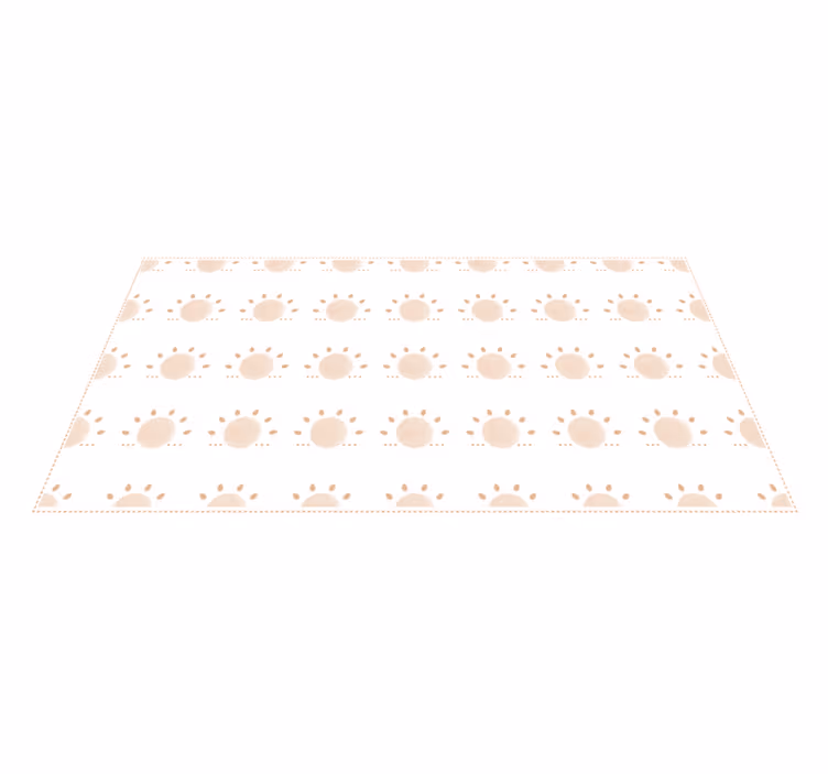 Vinylteppich nordisch Abstrakte minimale sonne - TenStickers