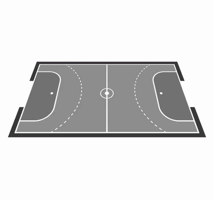 Vinyl Teppich Spiele gestaltung eines handballplatzes - TenStickers
