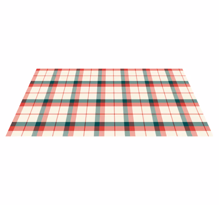 Vinylteppich geometrisch Weihnachtstartan - TenStickers