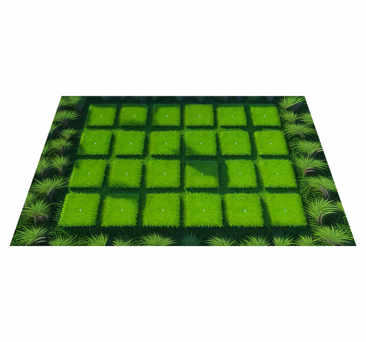 Vinyl Teppich Natur gewürfelter Torfboden - TenStickers