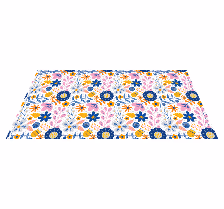 Vinyl Teppich Frühlingsblumen Natur - TenStickers