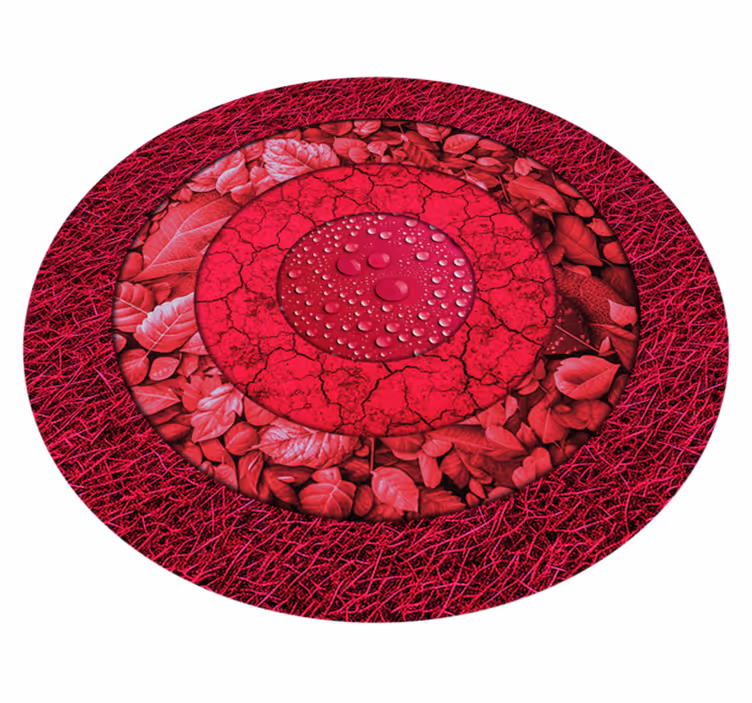 Vinyl Teppich Wohnzimmer rund Texturen - TenStickers