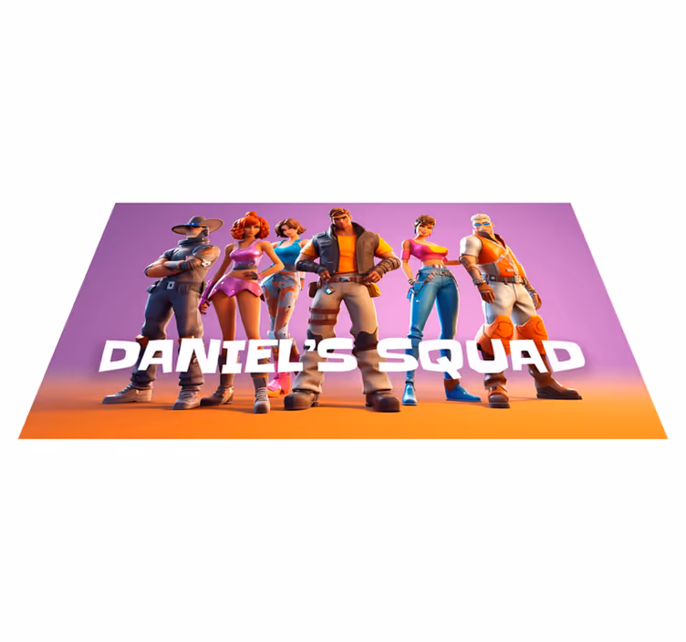 Vinylteppich Schlafzimmer Charakteren Gruppe - TenStickers
