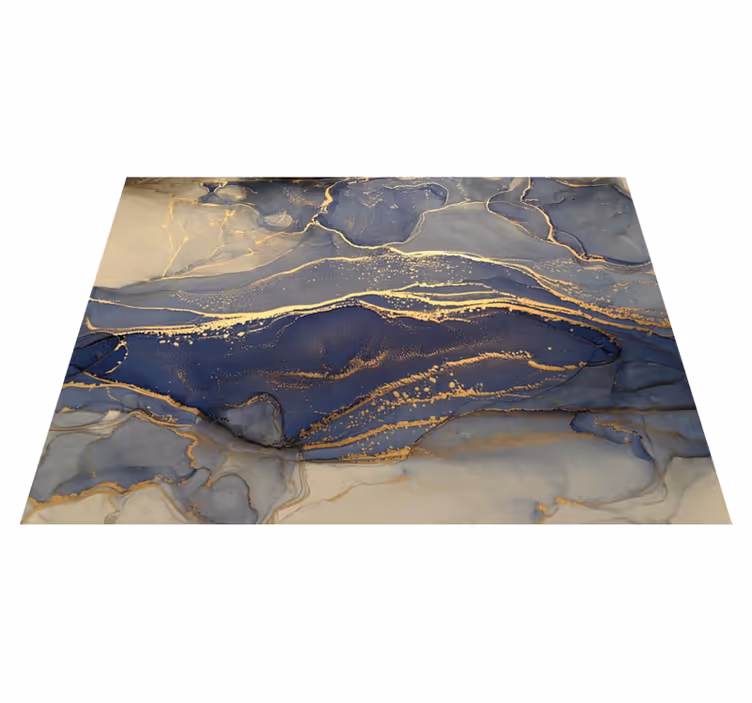 Vinylteppich Steine marineblauer Fels - TenStickers