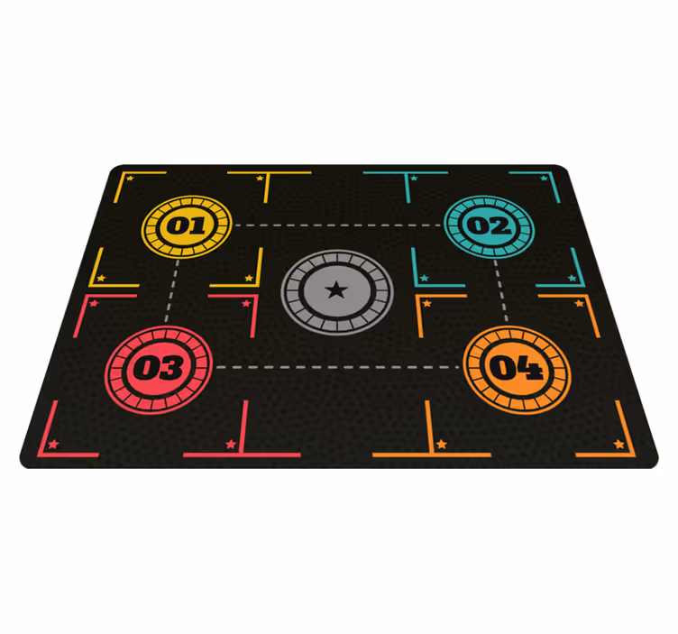 Vinylteppich rechteckig basketballtraining - TenStickers