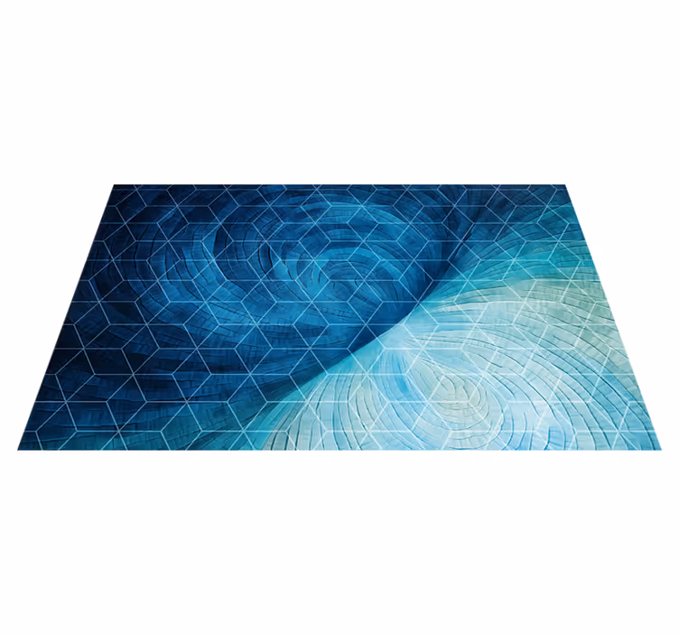 Vinylteppich Bad abstrakter blauer hintergrund - TenStickers