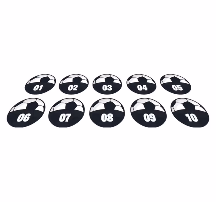 Vinylteppich Jugendliche fußball-trainingspaket - TenStickers
