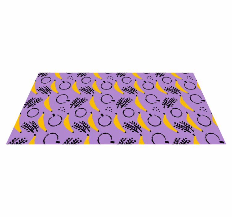 Vinyl Teppich modern abstrakter bananenmix - TenStickers