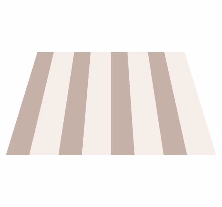 Vinyl Teppich beige streifen - TenStickers