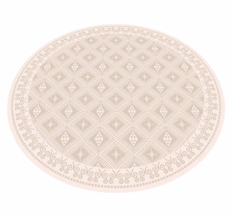 Vinyl Teppich beige stammeslosanges - TenStickers