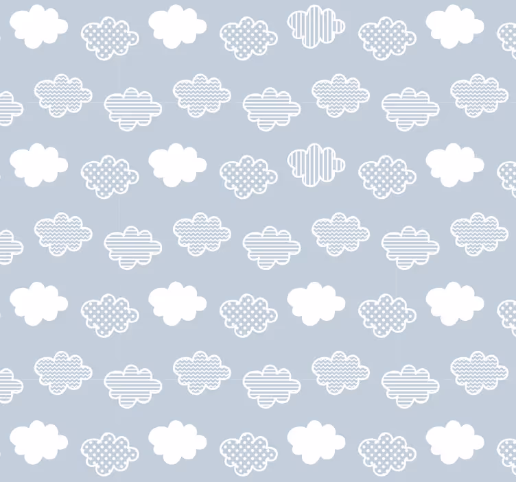 Tapete Kreise wolken muster - TenStickers