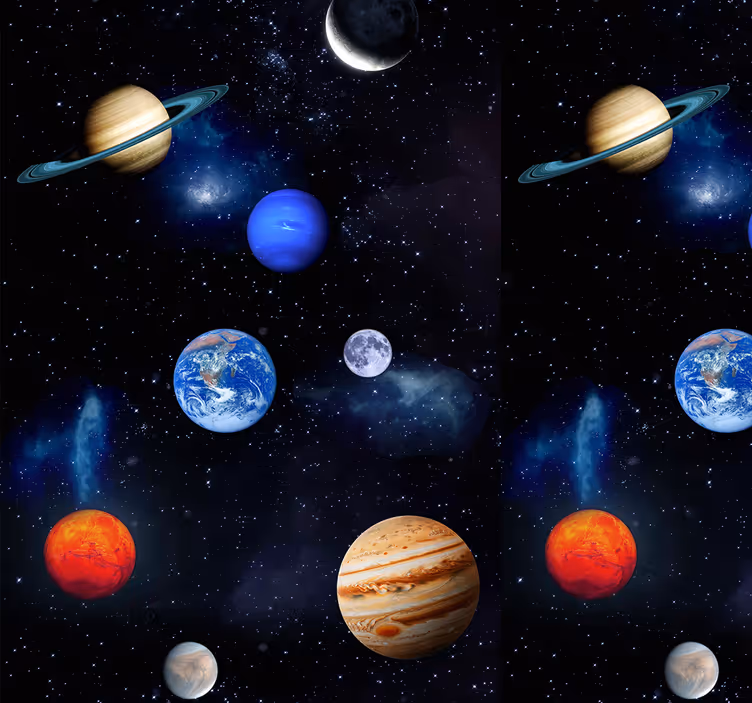 Tapete Sterne Kosmos Weltraum Planeten - TenStickers