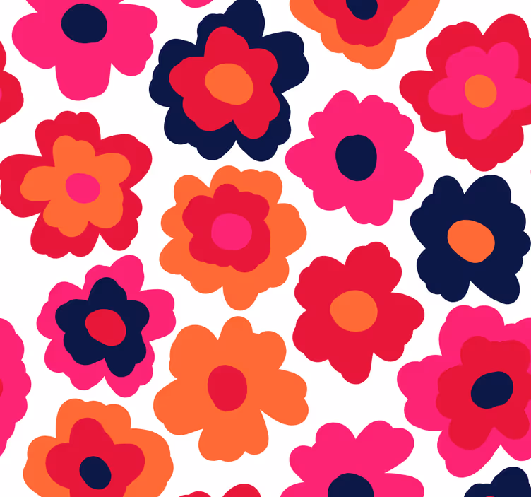 Blumentapete Natur roter Mohn - TenStickers
