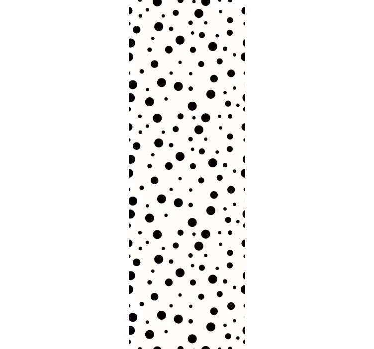 Tapete Kreise schwarze kreisförmige muster - TenStickers