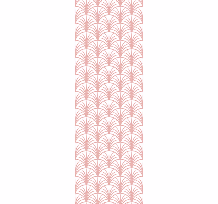 Tapete modern rosa fächermuster - TenStickers