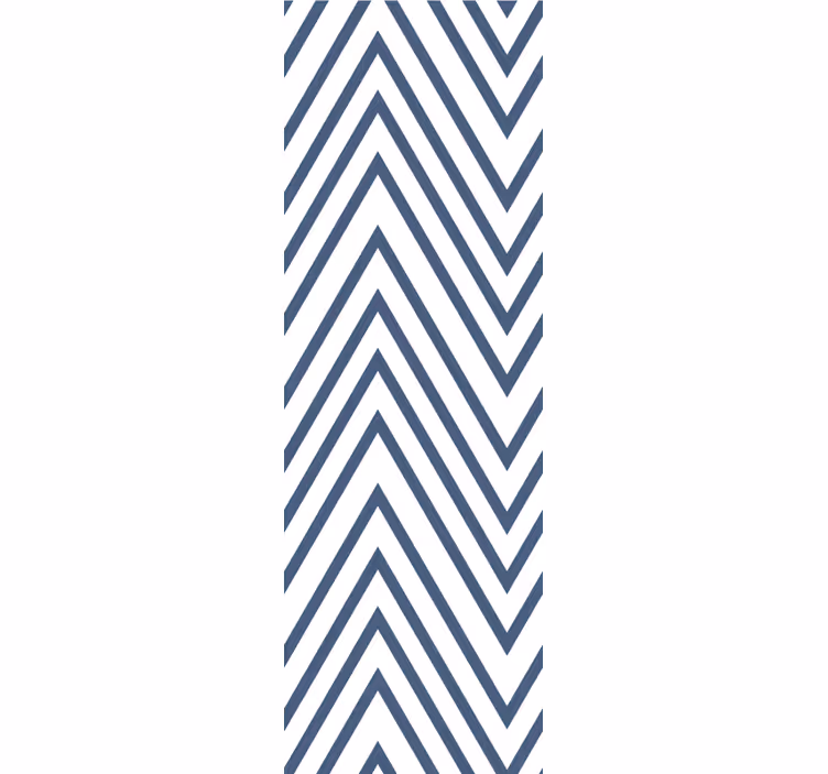 Tapete weitere Streifen zickzack-muster blau - TenStickers