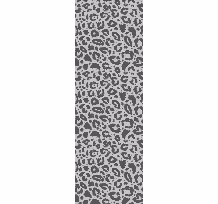 Leoparden tapete im grauen druckstil - TenStickers