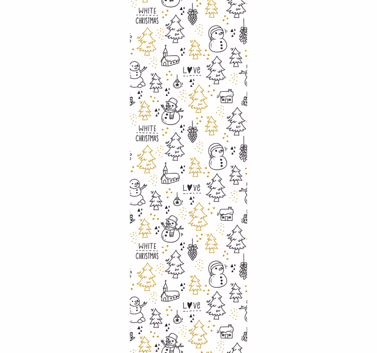 Weihnachtstapete festliche winterszene - TenStickers