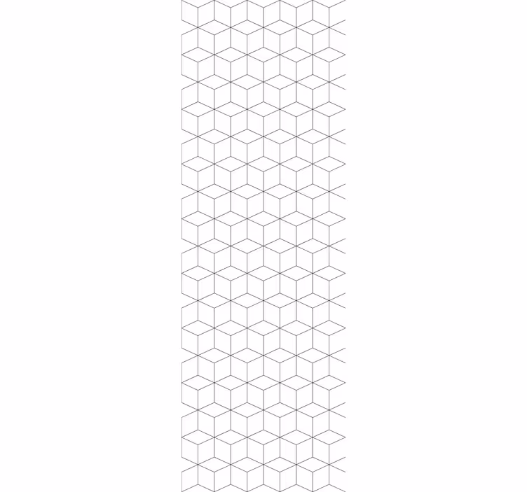 Tapete geometrisch weißes sechseckiges motiv - TenStickers