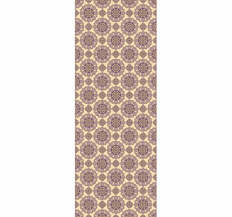 Tapete florale Ornamente verziertes beiges muster - TenStickers