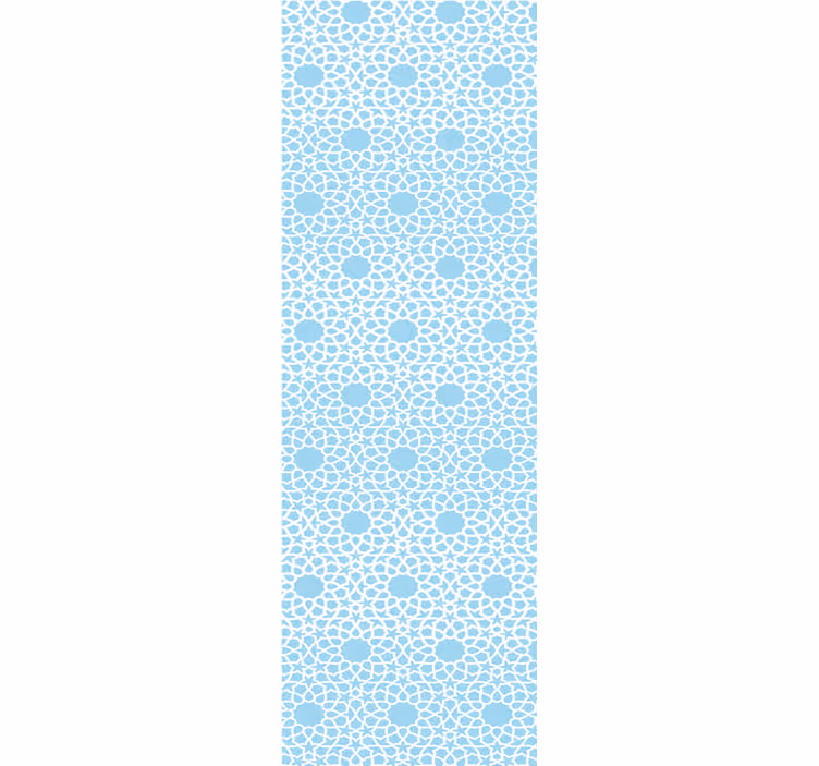 Tapete florale Ornamente blumiges kreismuster - TenStickers