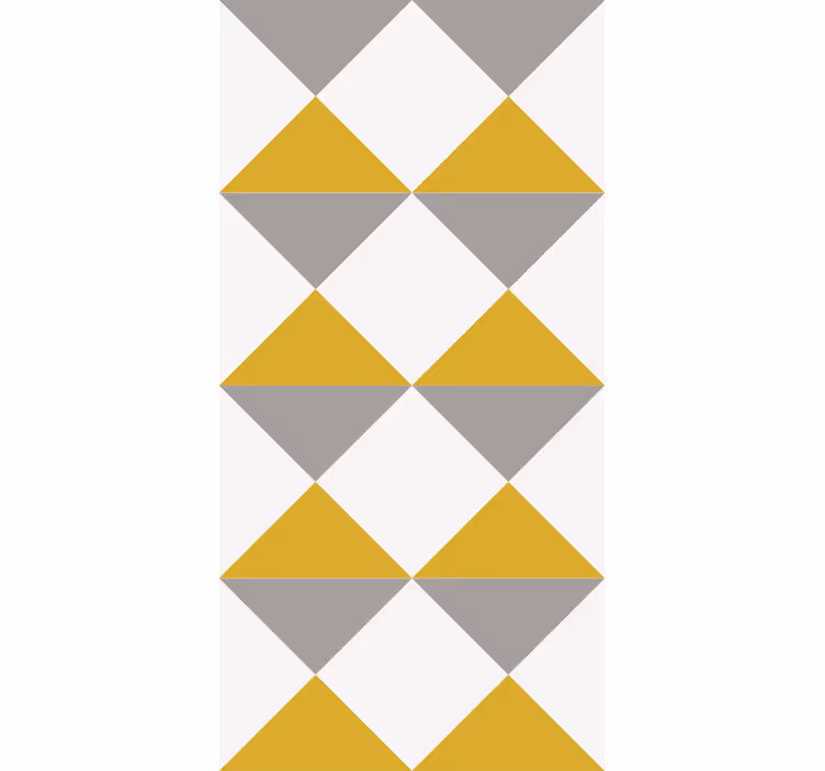 Tapete Quadrate senf- und graumotiv - TenStickers