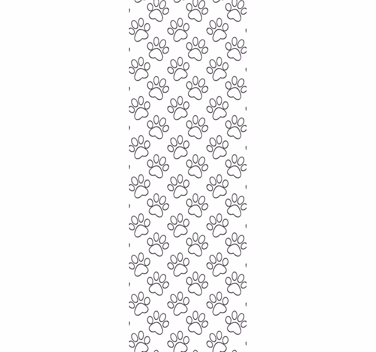 Tapete Katzen pfotenabdruck-design - TenStickers