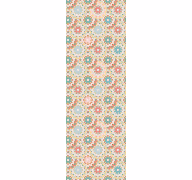 Tapete florale Ornamente verziertes kreisförmiges design - TenStickers