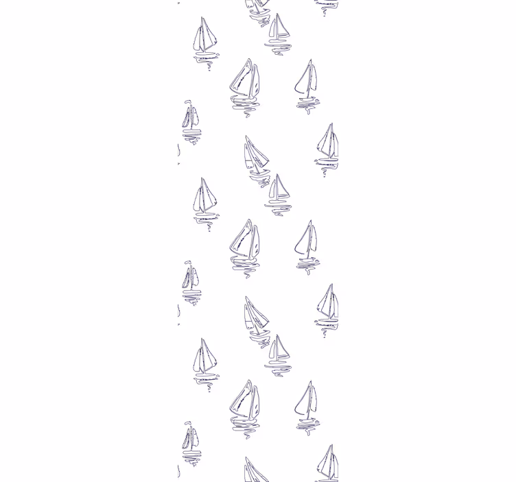 Tapete abstrakt segelboot dekor - TenStickers