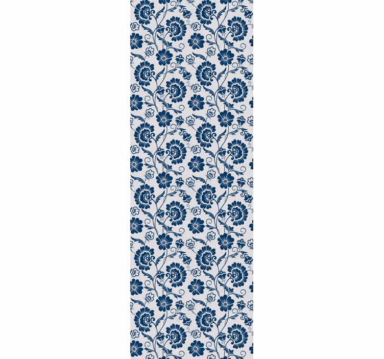 Blumentapete mit floralem rankenmuster - TenStickers