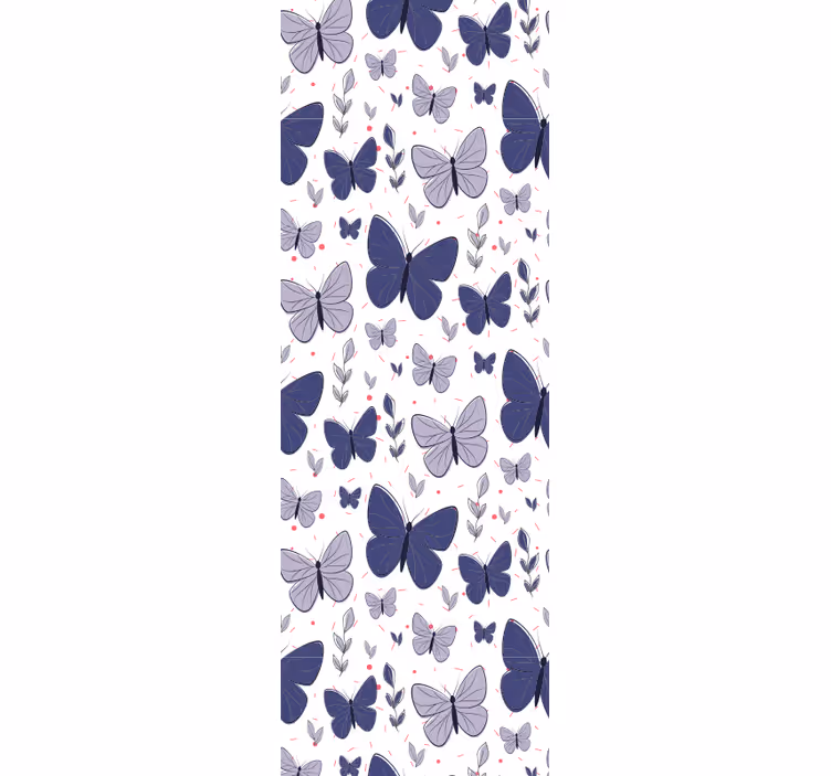 Tapete Schmetterling flatternde lila flügel - TenStickers