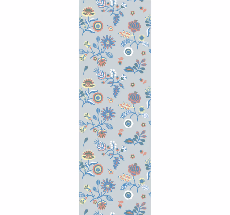 Blumentapete illustratives blütendesign - TenStickers