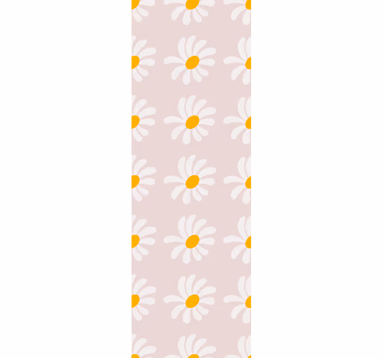 Blumentapete süße gänseblümchenreihen - TenStickers