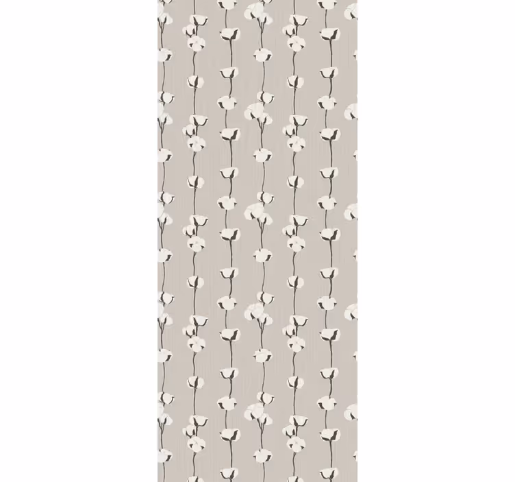 Blumentapete baumwollblütenpfad - TenStickers