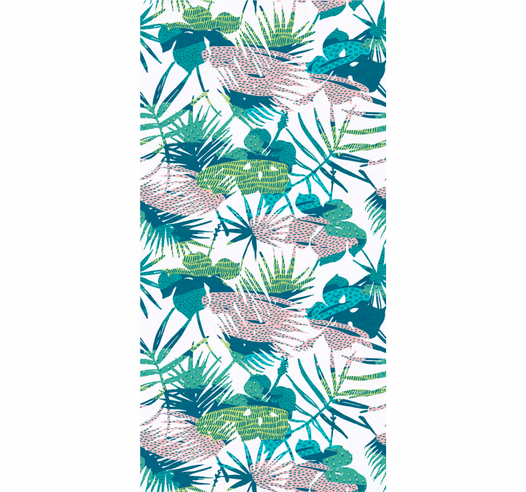 Tapete Dschungel botanisches blattexplosion - TenStickers