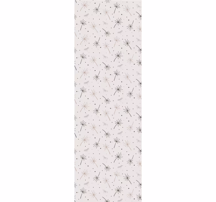 Blumentapete inspiration für graue löwenzahnblüten - TenStickers