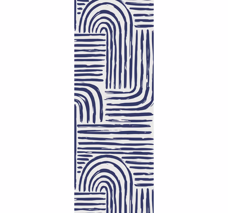 Tapete geometrisch geschwungenes liniendesign - TenStickers